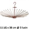 FOLDING HANGER PAKAIAN PLASTIK CAPPUCCINO 24 STICK, JUAL HARGA MURAH PER PACK ISI 36 PCS