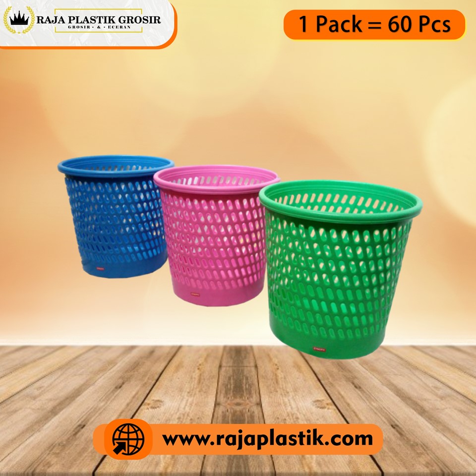 KERANJANG SAMPAH PLASTIK SPR JUMBO SOFT, JUAL HARGA GROSIR MURAH PER PACK ISI 60 PCS