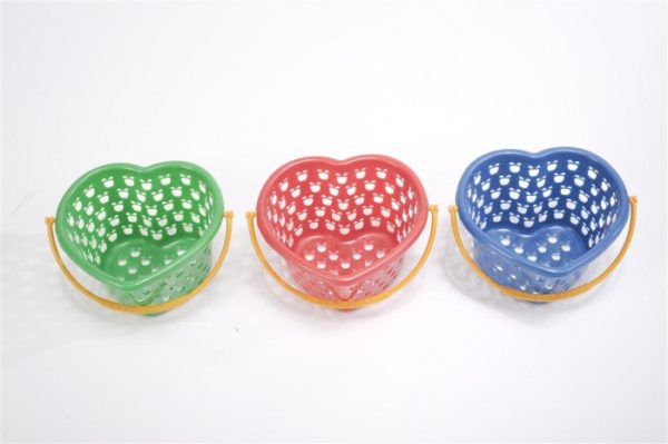 KERANJANG MAINAN ANAK PLASTIK TIPE HATI Dx, JUAL HARGA GROSIR MURAH PER PACK ISI 288 PCS