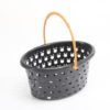 KERANJANG MAINAN PLASTIK OVAL HITAM, JUAL HARGA GROSIR PER PACK ISI 432 PCS