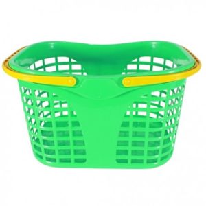 KERANJANG BELANJA PASAR PLASTIK TIPE LALA, JUAL HARGA GROSIR MURAH PER PACK ISI 24 PCS