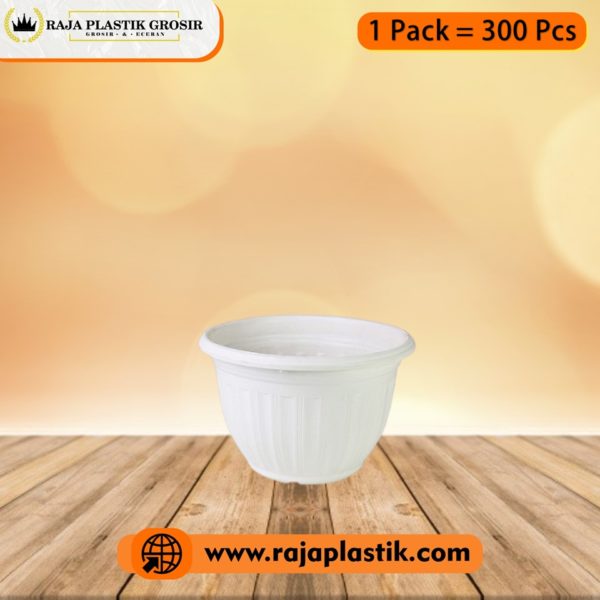 Grosir Pot Plastik | Pot Matahari 20 Putih Panda Star