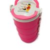 RANTANG PLASTIK BULAT 4 SUSUN TIPE LAURA, JUAL HARGA GROSIR MURAH PER PACK ISI 60 PCS