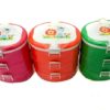 RANTANG PLASTIK SUSUN 3 OVAL LIVIA, JUAL HARGA GROSIR MURAH PER PACK ISI 48 PCS