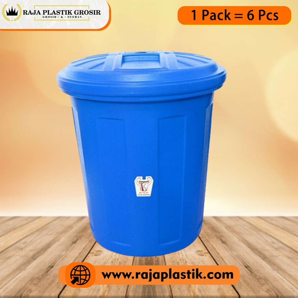 TEMPAT SAMPAH BESAR PLASTIK 120 LITER + TUTUP Dx, JUAL HARGA GROSIR
