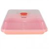 TEMPAT KUE PLASTIK KOTAK / SEGI VANESSA, JUAL HARGA GROSIR MURAH PER PACK ISI 120 PCS