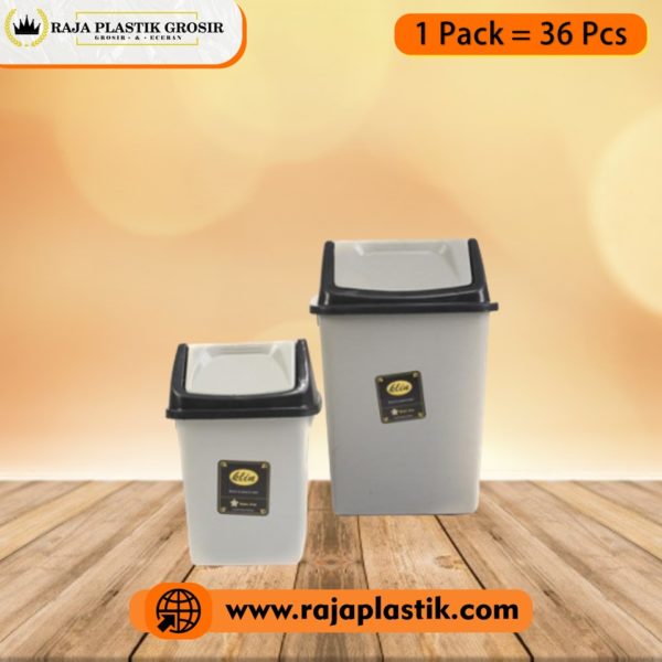 TONG SAMPAH KECIL PLASTIK KOTAK / SEGI 15 LITER, JUAL HARGA GROSIR MURAH PER PACK ISI 36 PCS