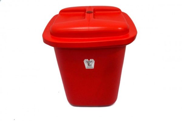 TONG SAMPAH PLASTIK SEDANG KOTAK / SEGI 12 GALON + TTP Dx, JUAL HARGA GROSIR MURAH PER PACK ISI 12 PCS