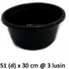 BASKOM PLASTIK HITAM BESAR USA 22, JUAL HARGA GROSIR MURAH PER PACK ISI 36 PCS