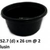 BASKOM PLASTIK HITAM BESAR USA 24, JUAL HARGA GROSIR MURAH PER PACK ISI 24 PCS