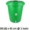 TONG AIR PLASTIK 30 LITER + KRAN Dx, JUAL HARGA GROSIR MURAH PER PACK ISI 12 PCS