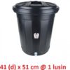 TONG AIR KRAN 40 LITER HITAM, JUAL HARGA GROSIR MURAH PER PACK ISI 12 PCS