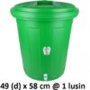 TONG AIR PLASTIK 60 LITER + KRAN Dx, JUAL HARGA GROSIR MURAH PER PACK ISI 12 PCS