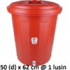 TONG AIR PLASTIK 70 LITER + KRAN Dx, JUAL HARGA GROSIR MURAH PER PACK ISI 12 PCS