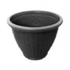 POT BUNGA BESAR PLASTIK 70 HITAM ANTI PECAH | JUAL HARGA GROSIR PER PACK ISI 12 PCS
