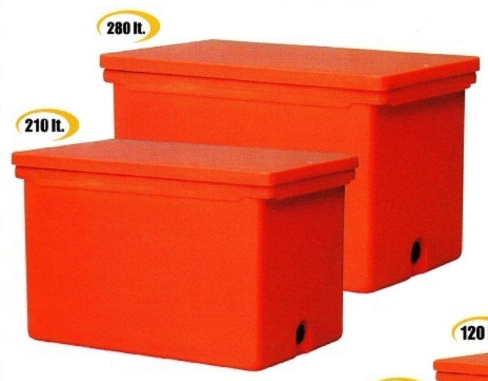 Cooler Box Besar 210 Liter Orange / Kotak Es / Peti Ikan Delta PC-210