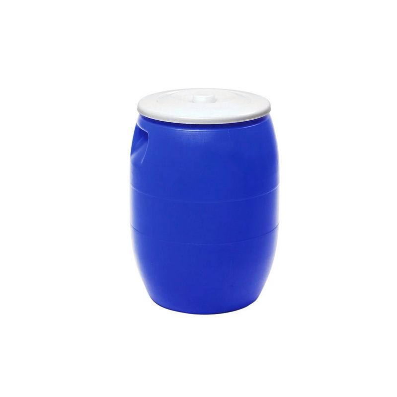 TONG AIR BIRU PLASTIK 56 LITER KIRAMAS 7406 DENGAN TUTUP, UKURAN D.40 x 56,2 CM | RAJAPLASTIK.COM