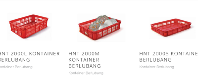CONTAINER BOX KERANJANG INDUSTRI HANATA HNT 2000S, 2000M, 2000L