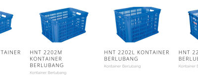 CONTAINER BOX PLASTIK INDUSTRI HANATA TIPE HNT 2202S, 2202M, 2202E & 2202L