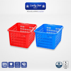 KERANJANG IKAN PLASTIK KRAT INDUSTRI LUCKY STAR M 8867.KW1 UKURAN 64x46,5x35 CM | RAJAPLASTIK.COM