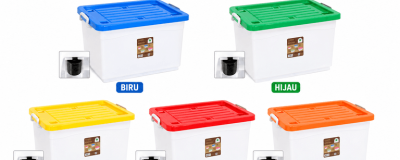 BOX KONTAINER PLASTIK BESAR 75 LITER RODA GREEN LEAF SIERRA 7881