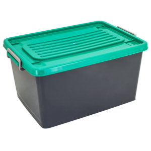 CONTAINER BOX PLASTIK SERBAGUNA 43 LITER ATARI 9868, UKURAN 578 x 410 x 300 mm: Solusi Penyimpanan Modern yang Praktis, Kokoh, dan Multifungsi