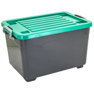 CONTAINER BOX PLASTIK SERBAGUNA 50 LITER ATARI 9860, UKURAN 580 x 382 x 345 mm: Solusi Penyimpanan Praktis, Kuat, dan Modern untuk Rumah, Kantor, Gudang, dan Bisnis