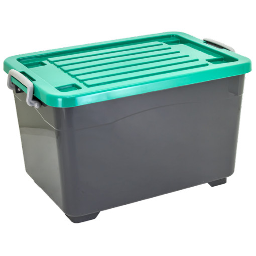 CONTAINER BOX PLASTIK SERBAGUNA 50 LITER ATARI 9860, UKURAN 580 x 382 x 345 mm: Solusi Penyimpanan Praktis, Kuat, dan Modern untuk Rumah, Kantor, Gudang, dan Bisnis
