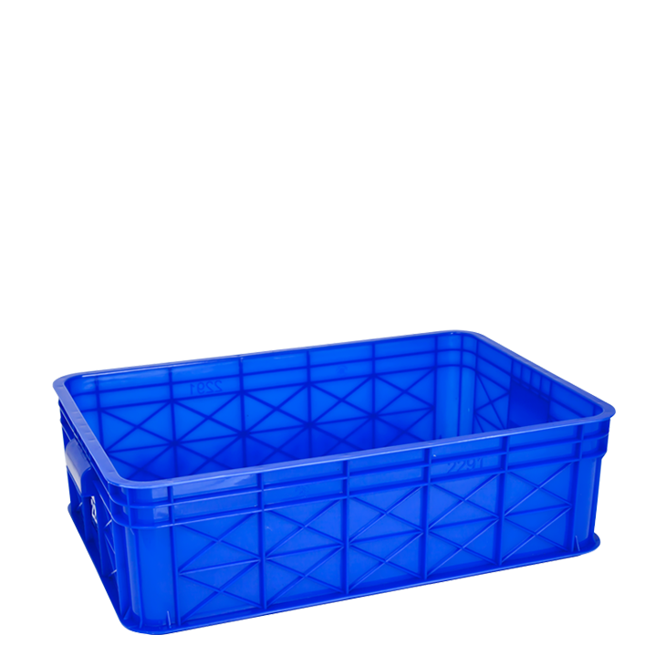 KERANJANG PLASTIK INDUSTRI 47 LITER GREEN LEAF TIPE 2292 P, UKURAN 631 x 414 x 217 mm – Solusi Industrial Container Berkualitas untuk Penyimpanan, Distribusi, dan Logistik Modern