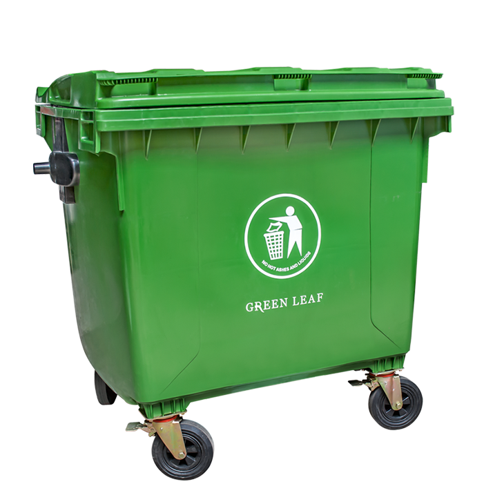 TEMPAT SAMPAH SUPER JUMBO 1100 LITER GREEN LEAF BIO DUSTBIN TIPE 2307 TP (TANPA PIJAKAN): Solusi Tempat Sampah Industri Berkapasitas Super Jumbo untuk Pengelolaan Sampah yang Efisien