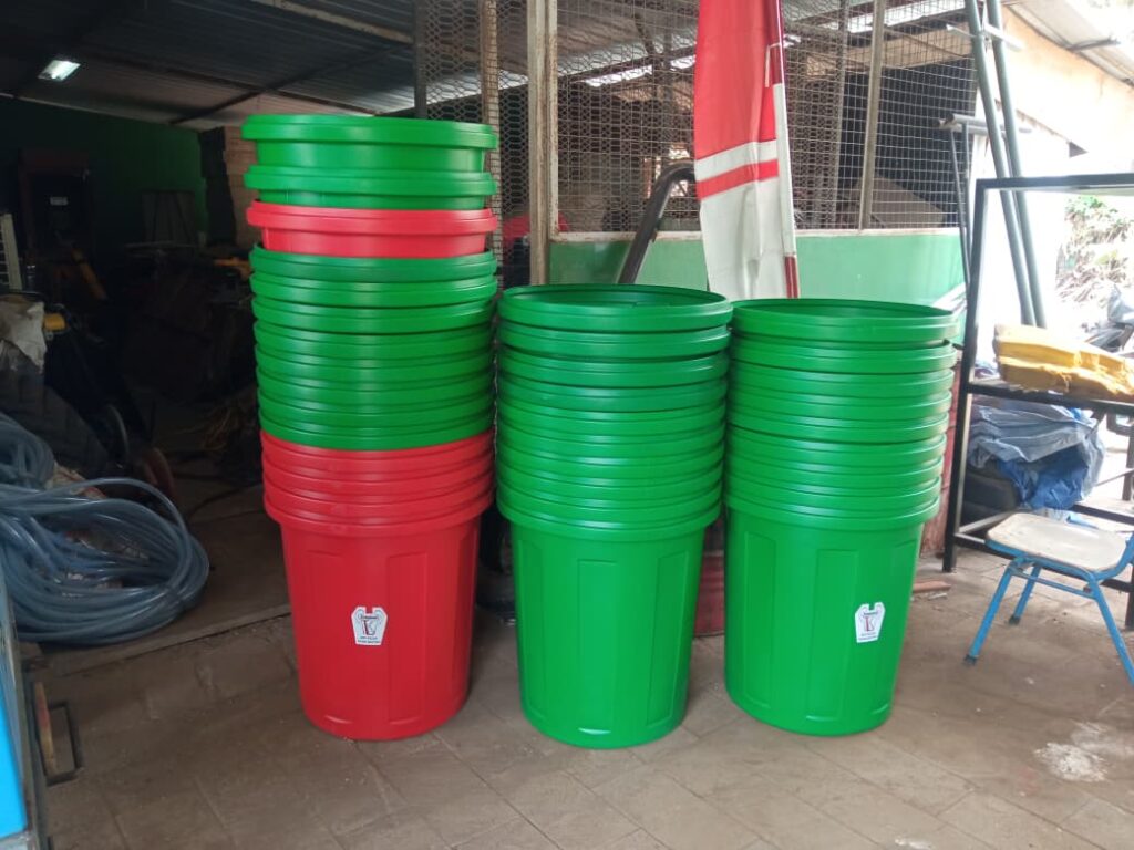 Kirim Tong Air Plastik 150 Liter Merk Tong Kuat ke Kampus UI Depok oleh Tim Raja Plastik Indonesia